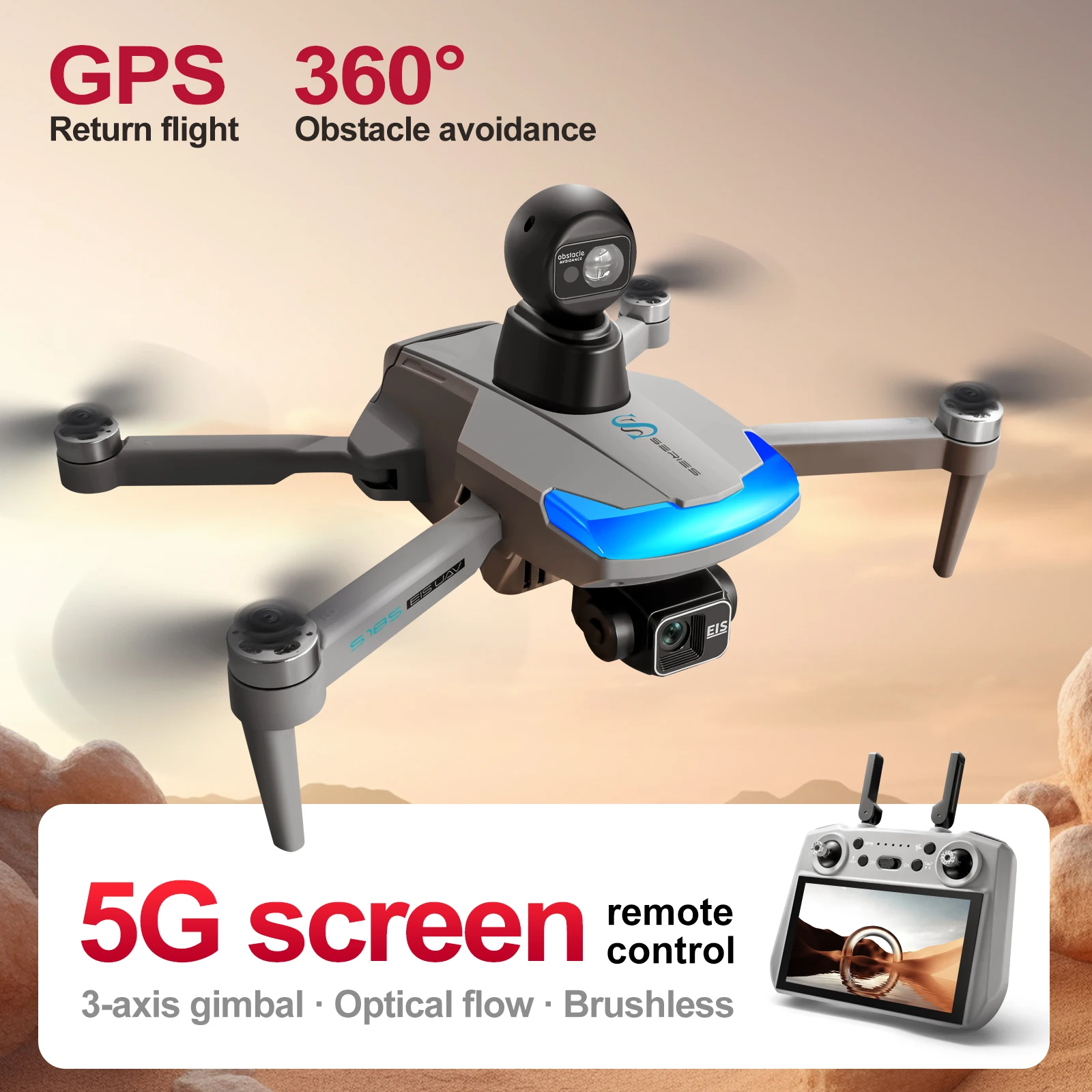 Drone Surveying - S185 Professional Drone 2.7K HD Dual