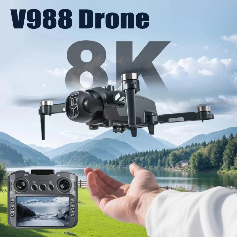 Drone Multispectral - Original V988 Drone 8K HD Dual