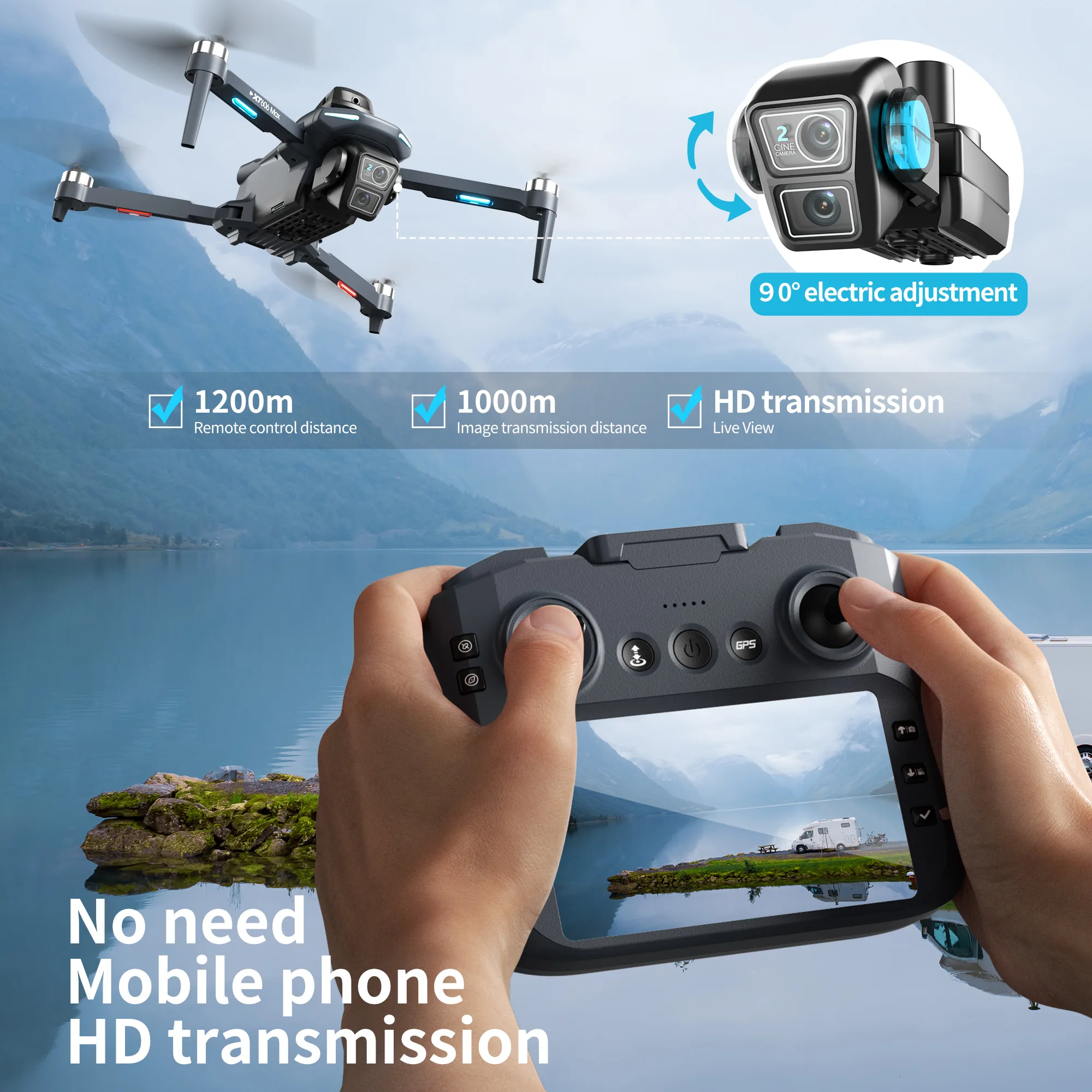 Original XT606 Drone Professio - Drone Surveying recension och pris