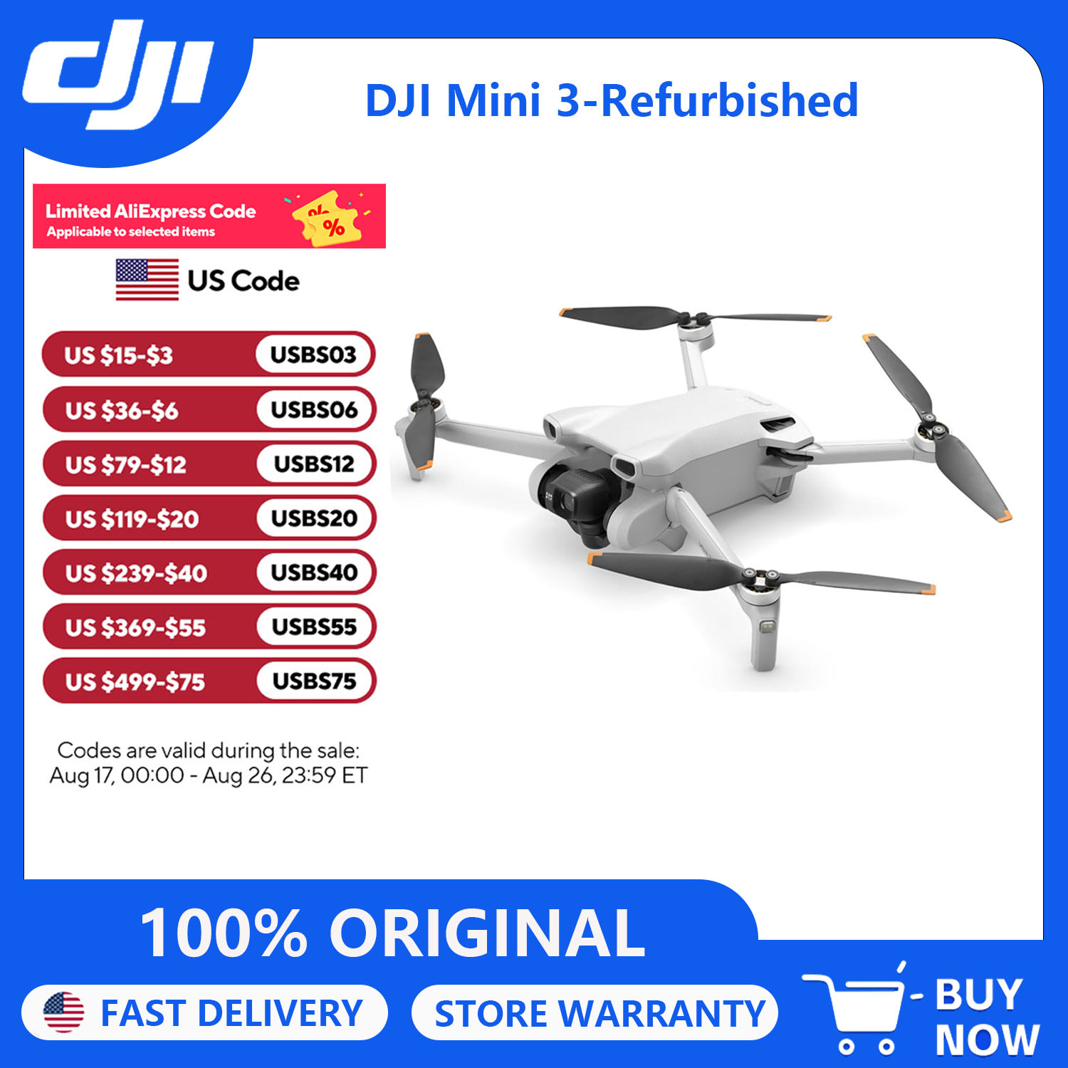 Refurbish DJI Mini 3 Drones wi - Drone Video Production recension och pris