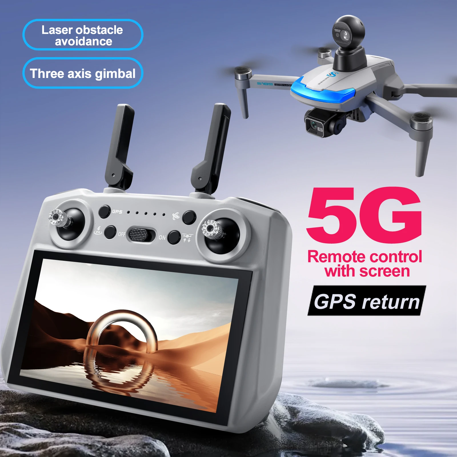S185 Professional Drone 2.7K H - Drone Surveying recension och pris
