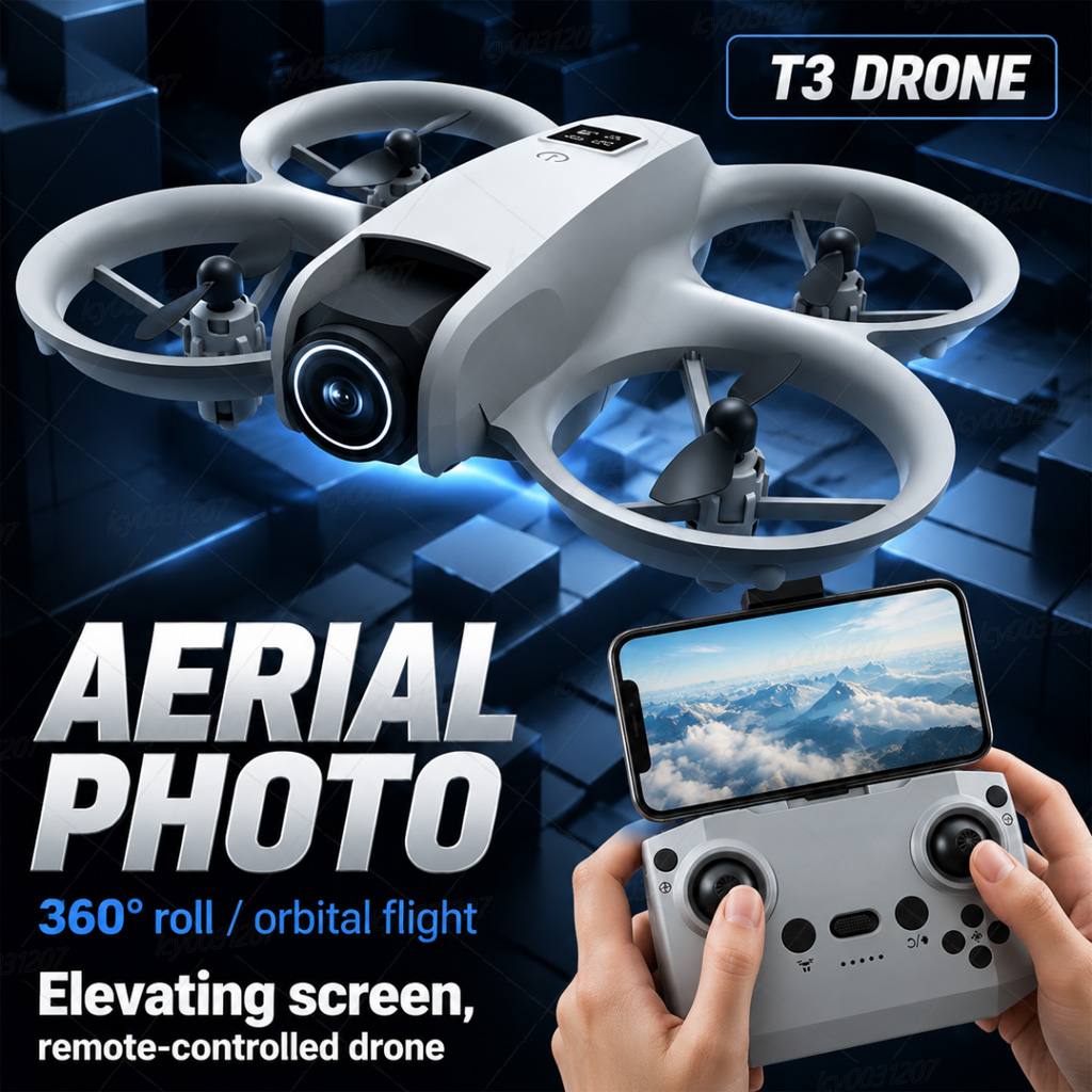 NEW T3 Mini 8K Drone Dual Came - Drone Video Production recension och pris