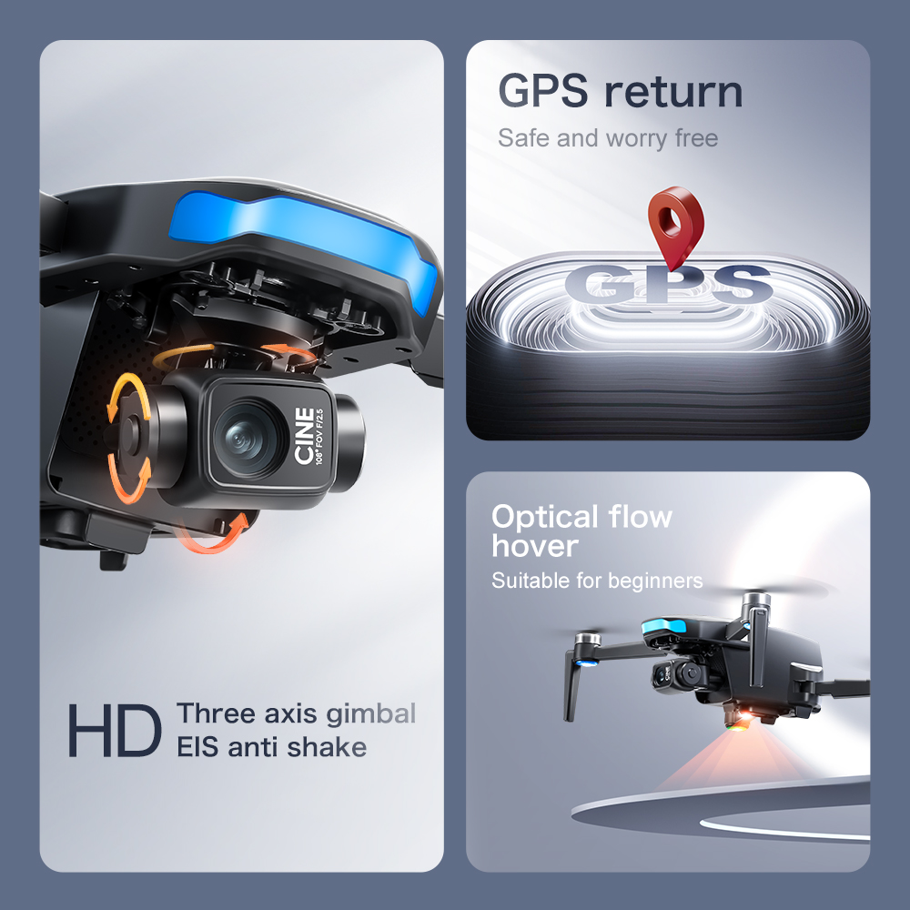 Original S-X1 GPS Drone 8KHD p - Drone Multispectral recension och pris