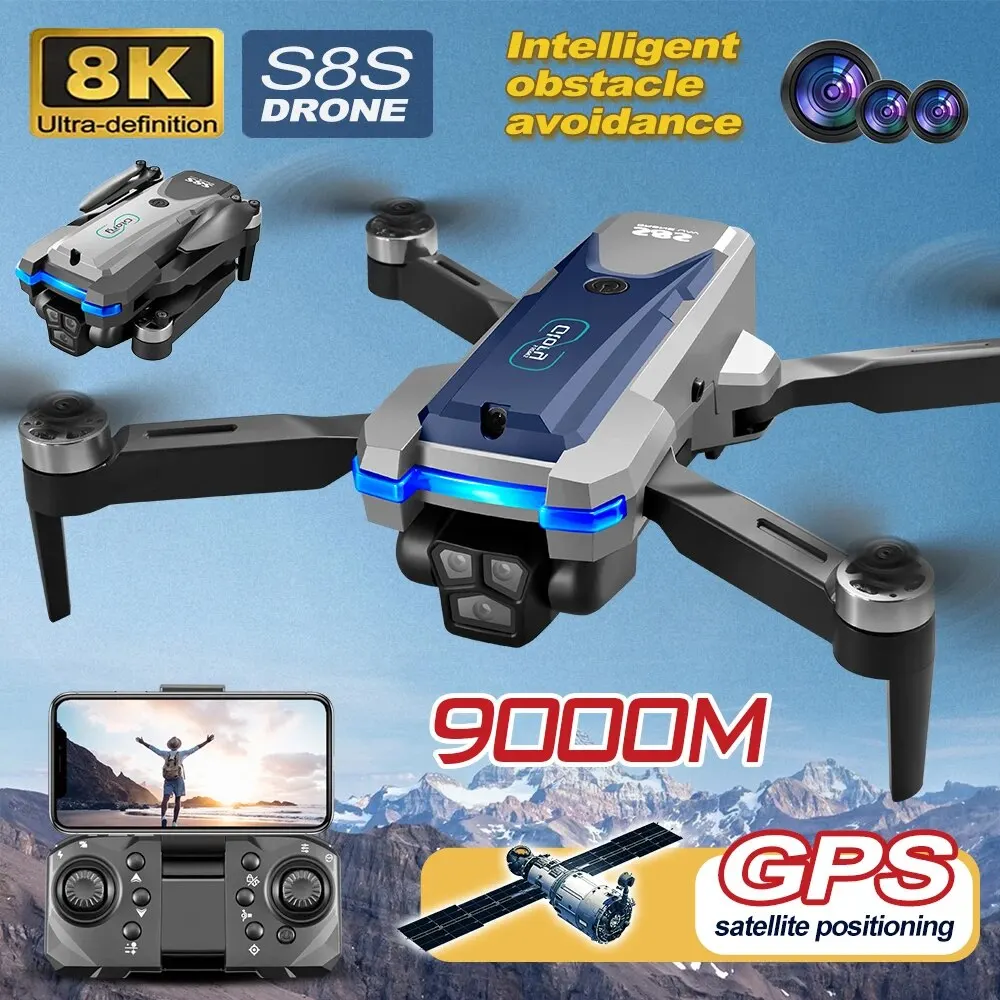 S8S GPS Drone 5G Wifi 8K HD Du - Drone Aerial Photography recension och pris